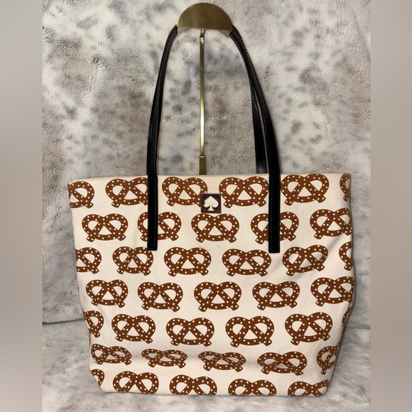 Kate spade ♠️ EUC Pretzel Tote - Picture 1 of 8